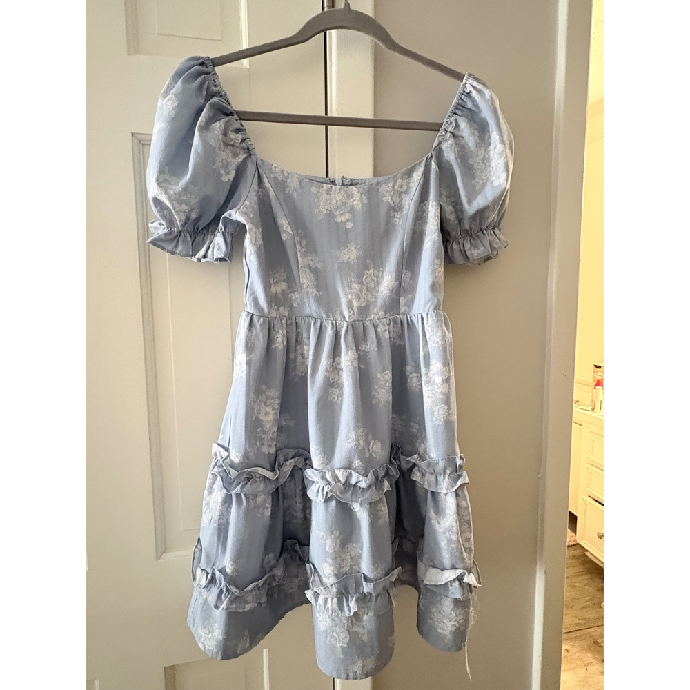 Altar'd State Blue Floral Mini Dress XXS